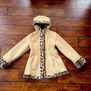 Leopard Girls Coat size 12